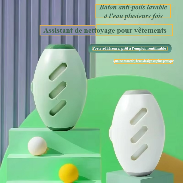 Rouleau Anti-Poils Réutilisable – Forte Adhérence, Lavable, Idéal Vêtements & Meubles