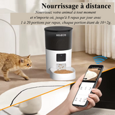 Distributeur Automatique de Croquettes 3L – WiFi, Programmable, Rechargeable