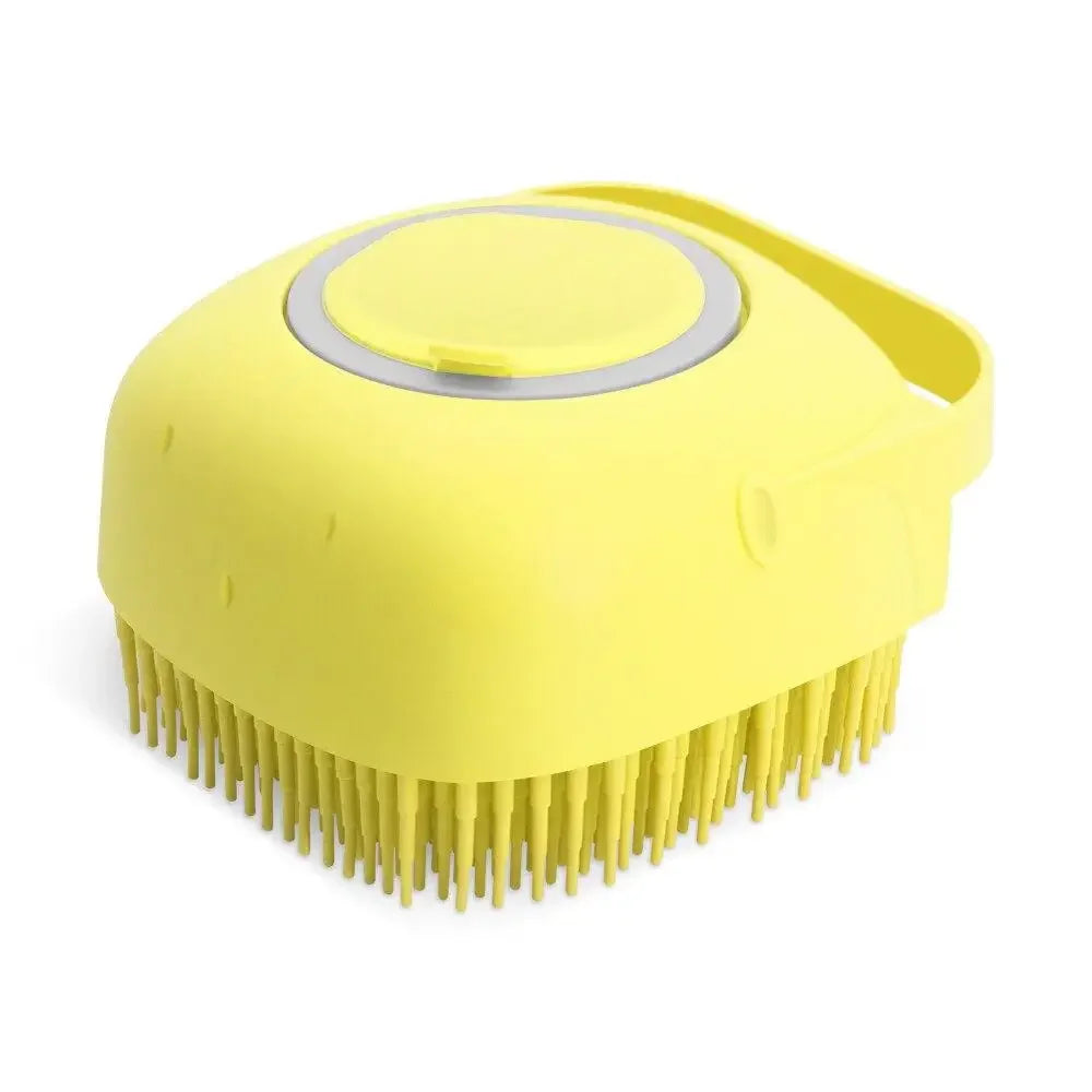 Brosse de Shampooing pour Chien et Chat - Peigne Massant Silicone Doux 80ml