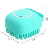 Brosse de Shampooing pour Chien et Chat - Peigne Massant Silicone Doux 80ml